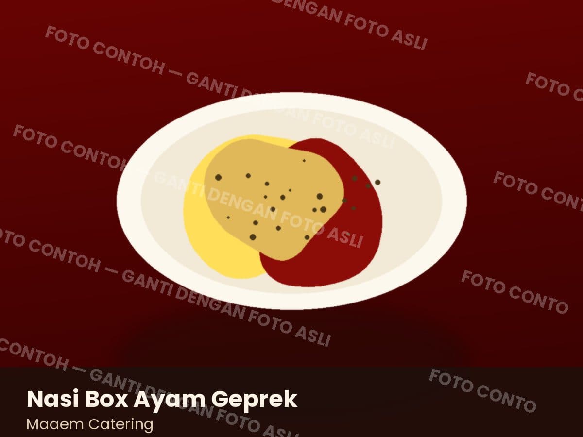 Nasi Box Ayam Geprek Sambal Bawang